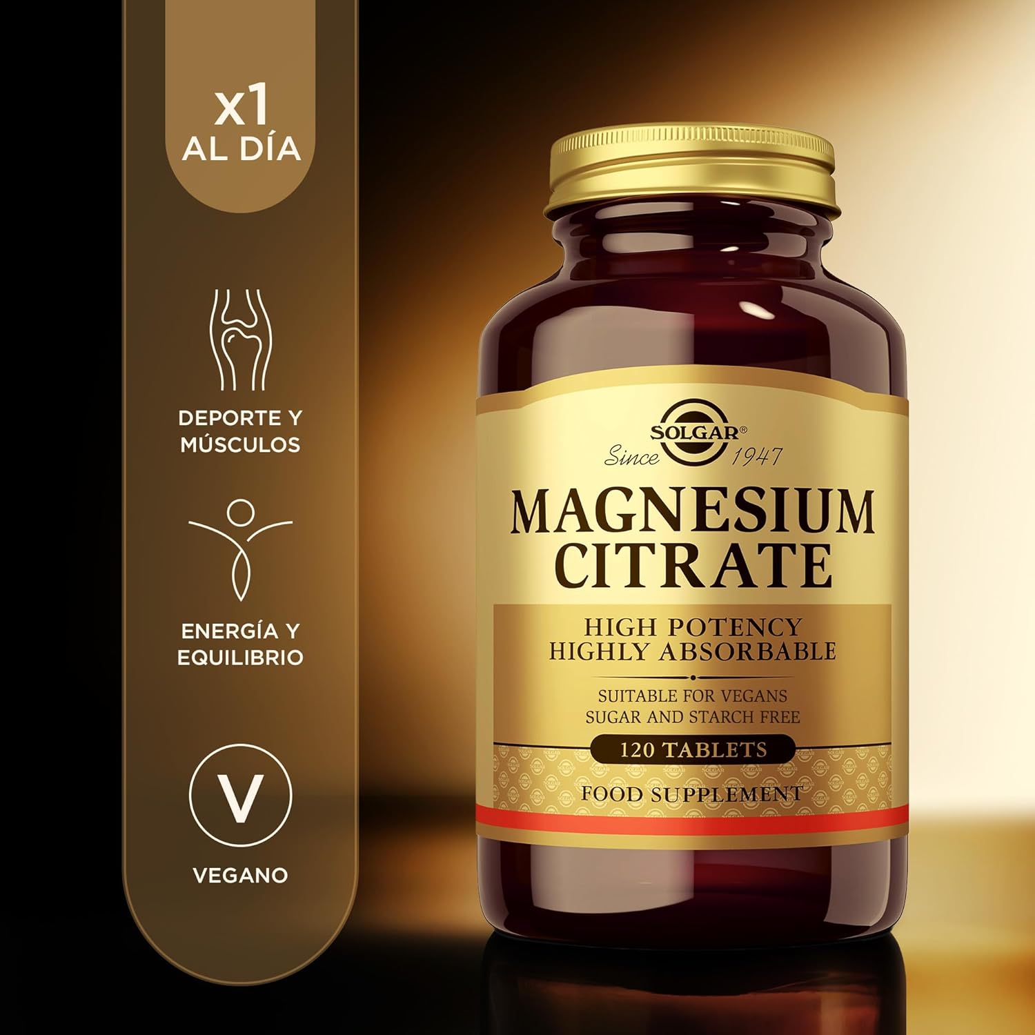 Thumbnail 1 de Solgar Magnesium Citrate 120 cápsulas — magnesio para fatiga 💊