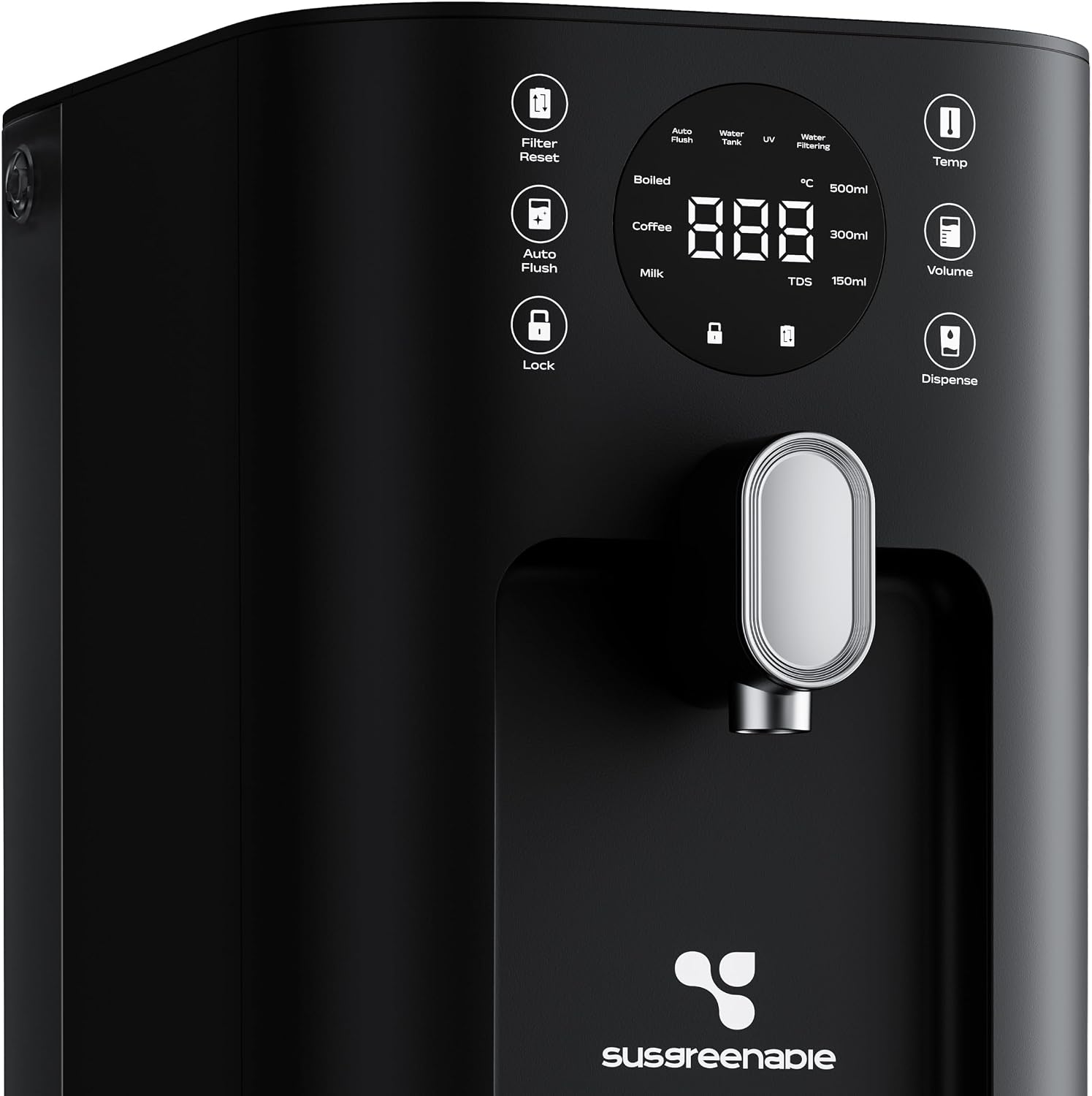 Detalle de CIARRA X SusGreenable Depuratore Acqua a Osmosi Inversa da Tavolo - 4 Stadi RO, 4 Temperature, 4.3L, Plug & Play