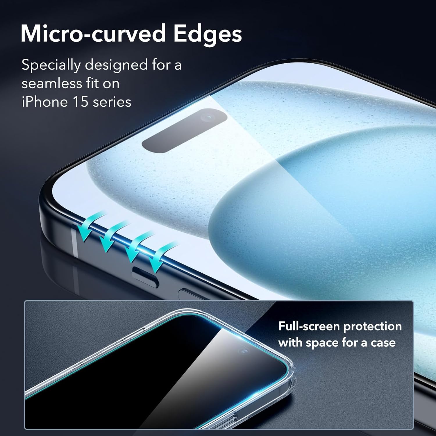 Detalle de ESR iPhone 15 Plus Screen Protector