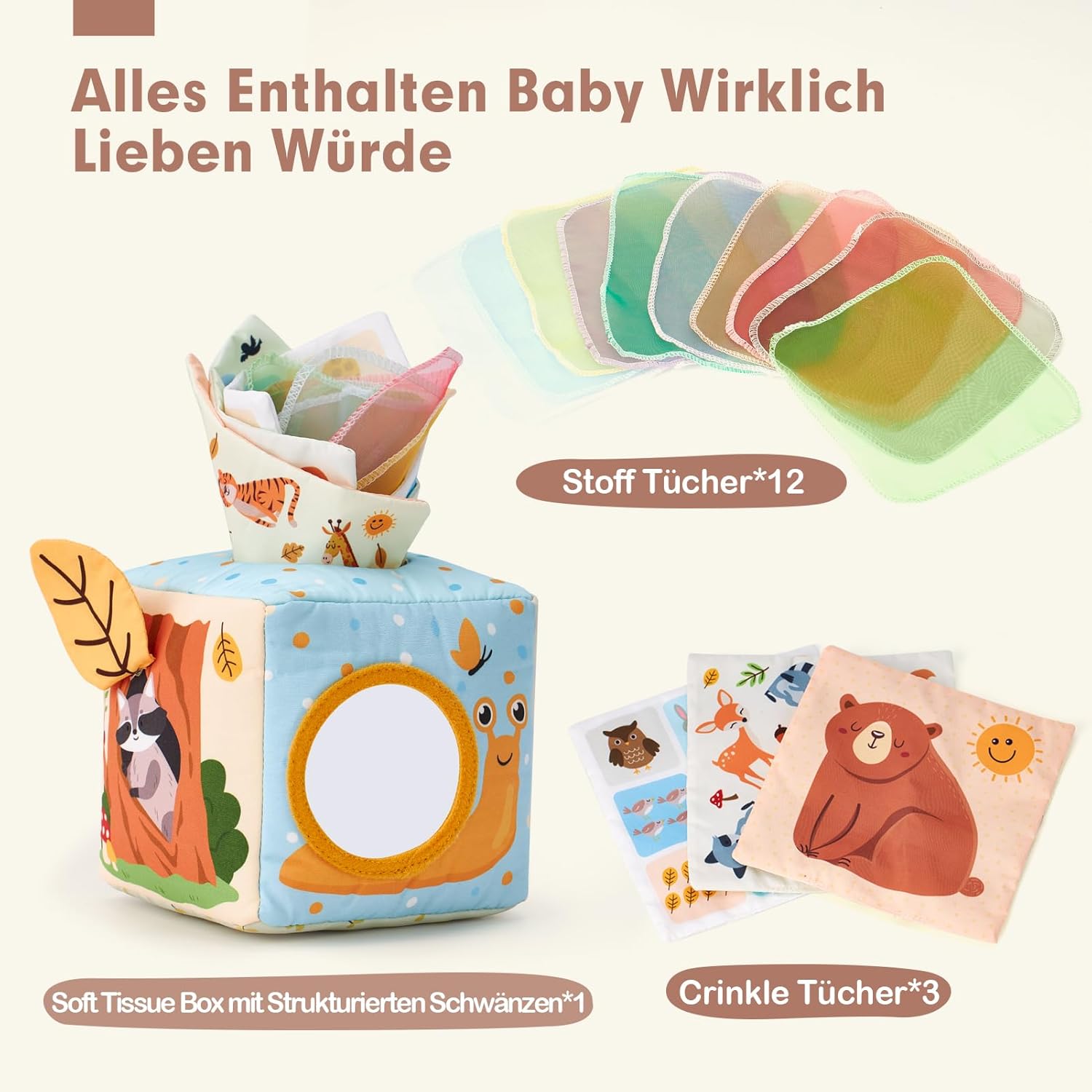 Thumbnail 6 de hahaland Baby Spielzeug Tissue Box Toy 6–12 Monate