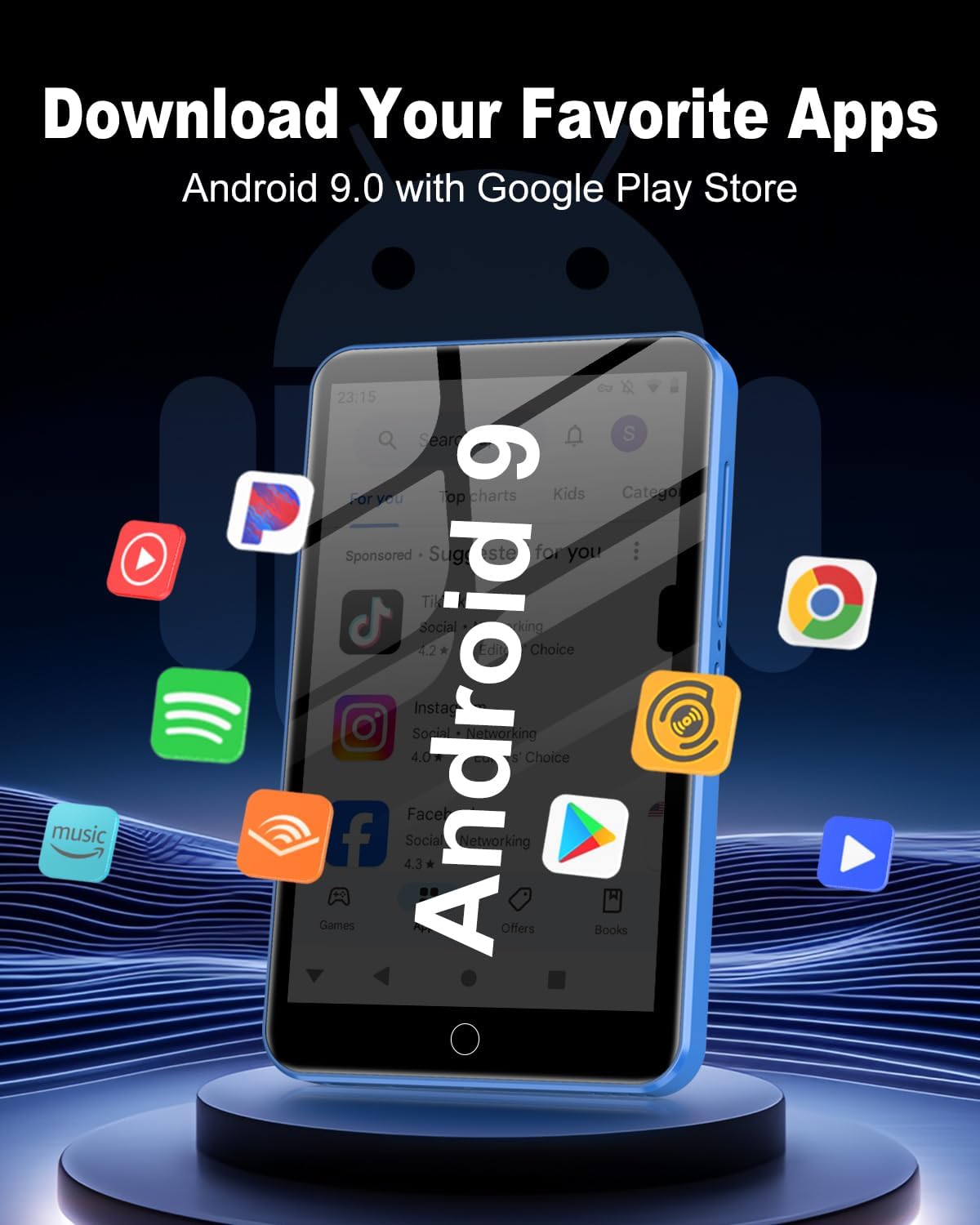 Thumbnail 1 de ZAQE M505 Reproductor MP3 80 GB con Bluetooth
