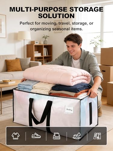 Thumbnail 3 de HOMESURE 8-Pack 24-Gallon Heavy-Duty Moving Bags with Water-Resistant Fabric and Wrap-Around Handles