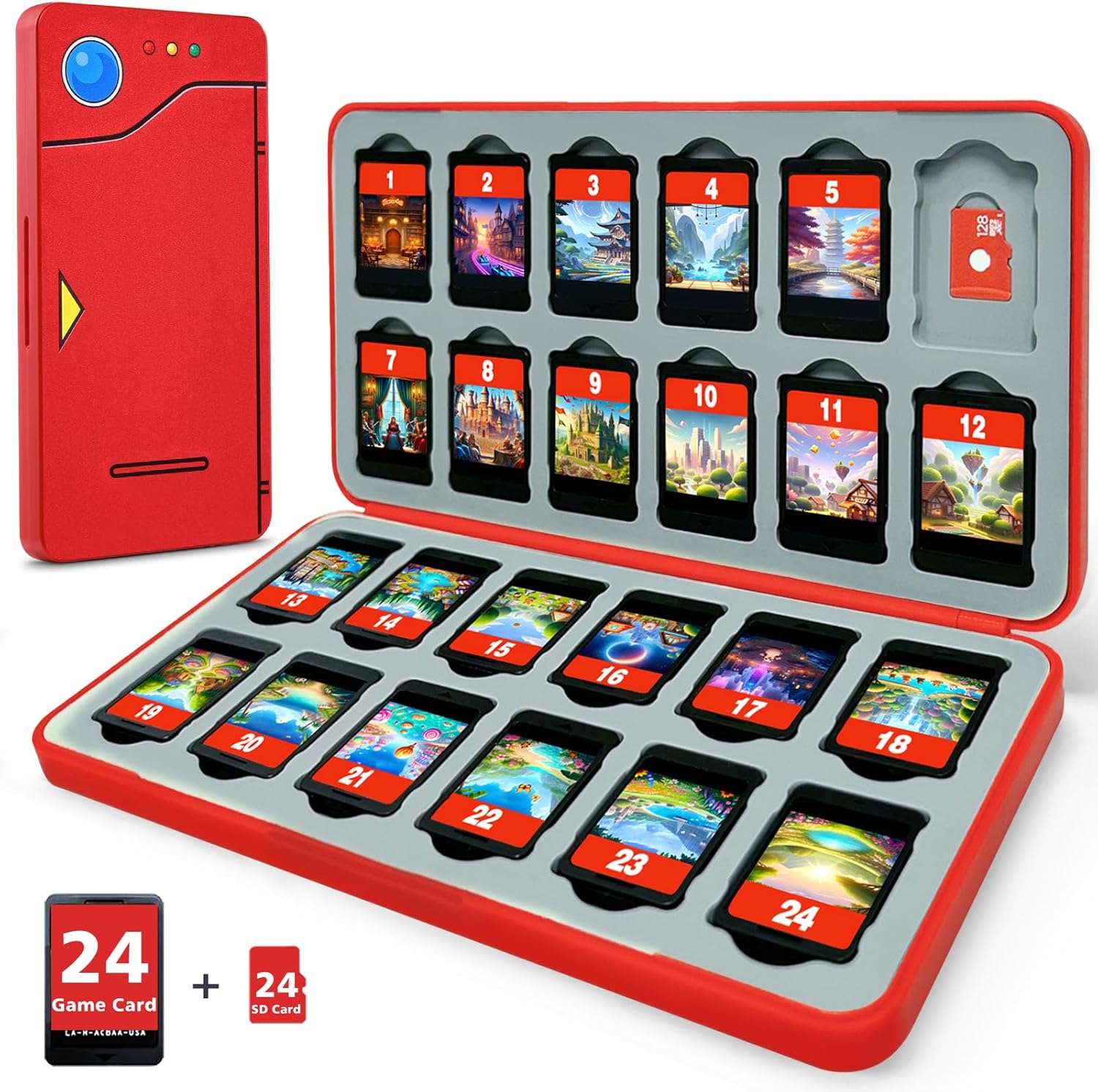 Thumbnail 6 de FUNLAB Switch 2 Game Case 24-slot red