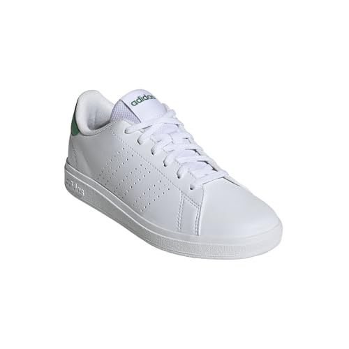 Detalle de Adidas Advantage Base 2.0 Junior Scarpe – Cloud White/Green, 40 EU