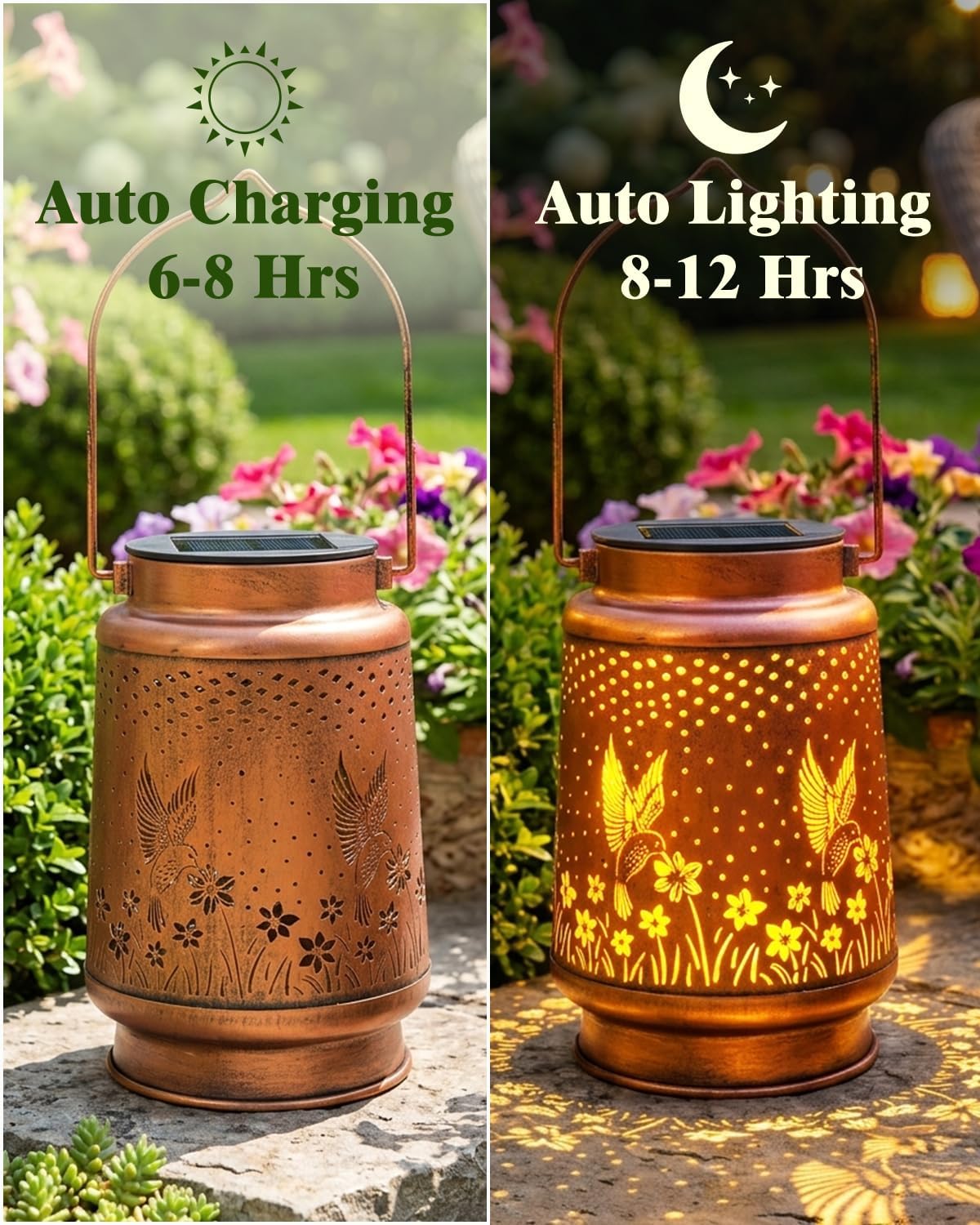 Detalle de DIBIEECN Solar Lantern, Metal