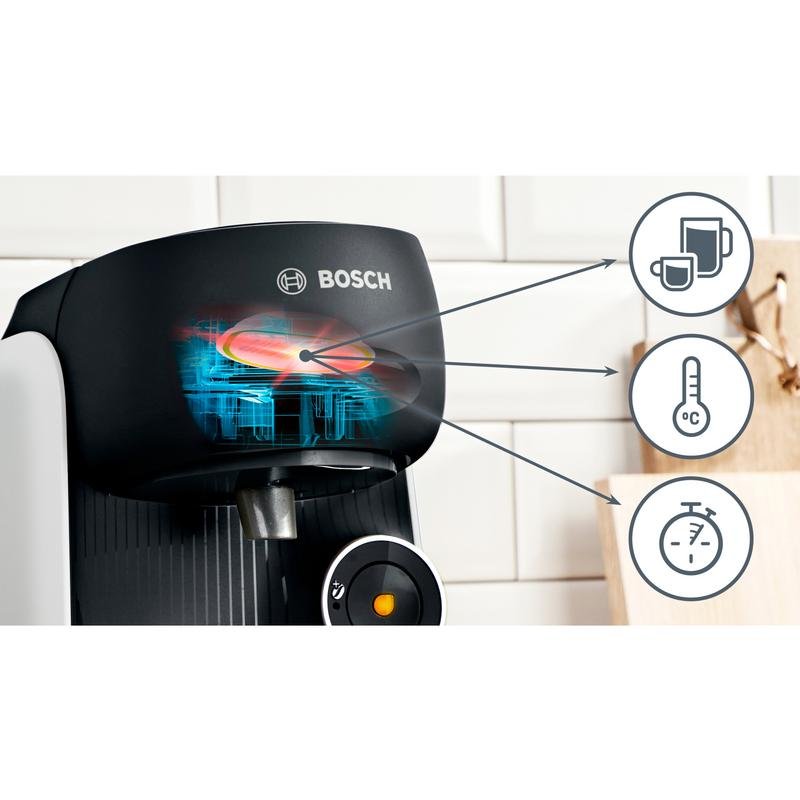 Detalle de Cafetera de Cápsulas Bosch TAS164E 0,7 L: café rápido y cómodo para casa o la oficina