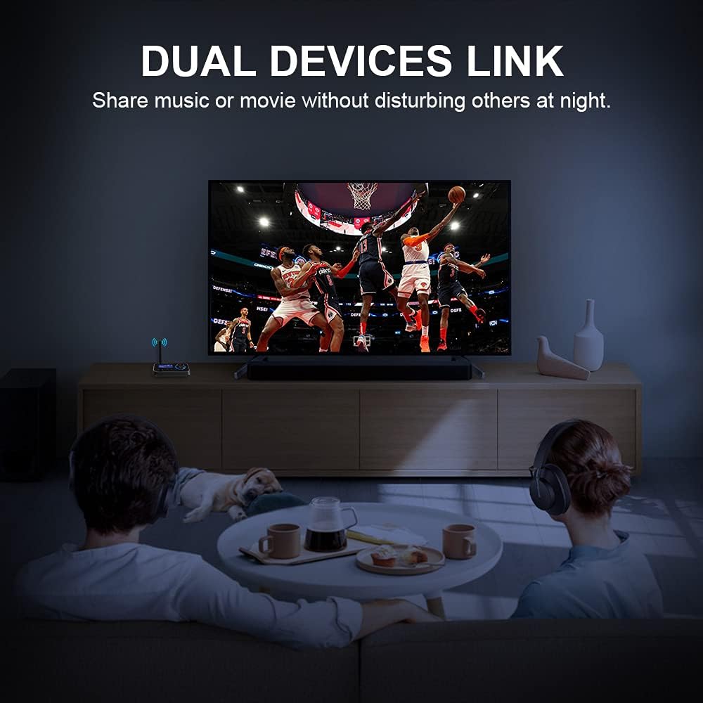 Detalle 2 de Ainostone Bluetooth-audioadapter met Bluetooth 5.0, zender, ontvanger en bypass
