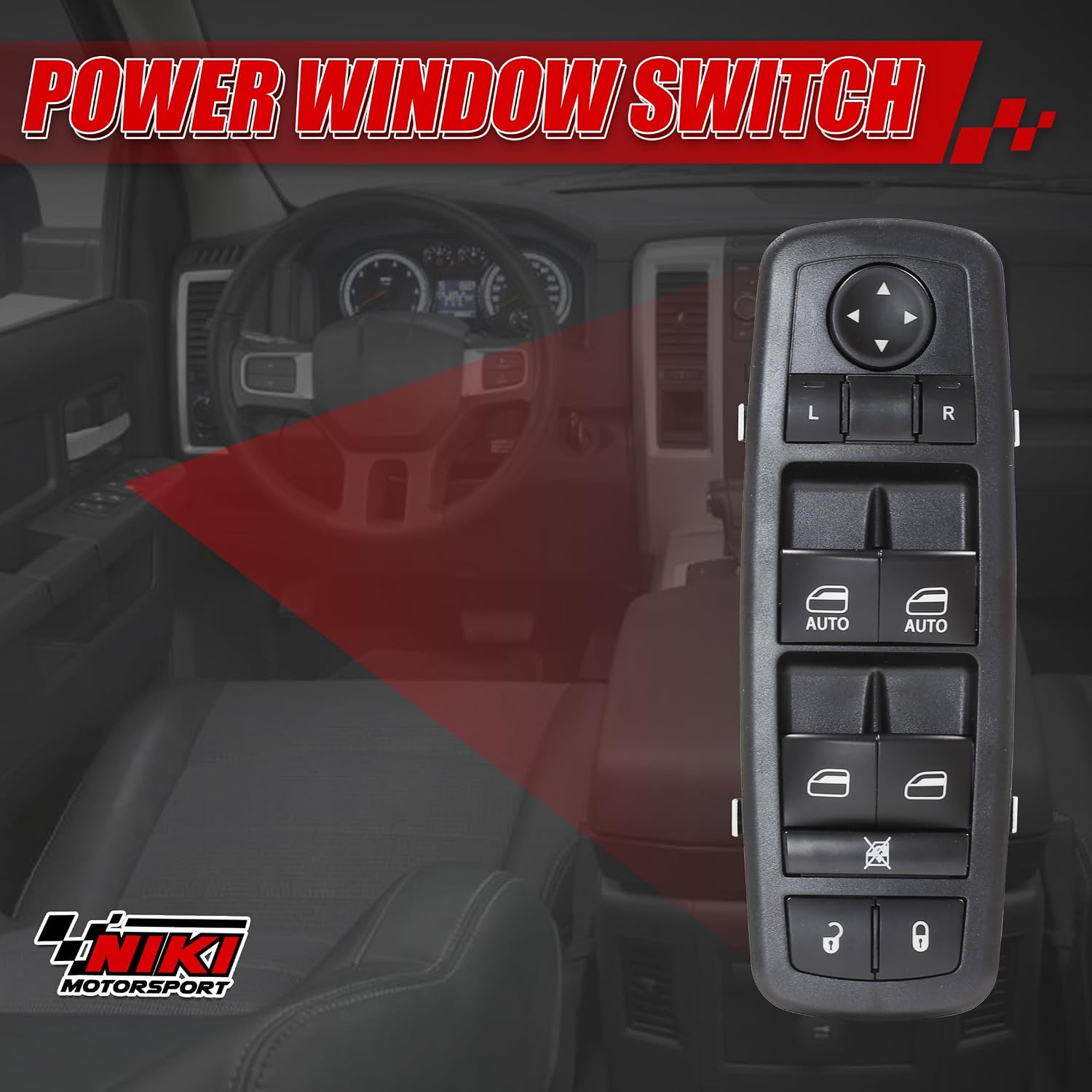 Detalle de Nikimotorsport Driver-Side Power Window Switch
