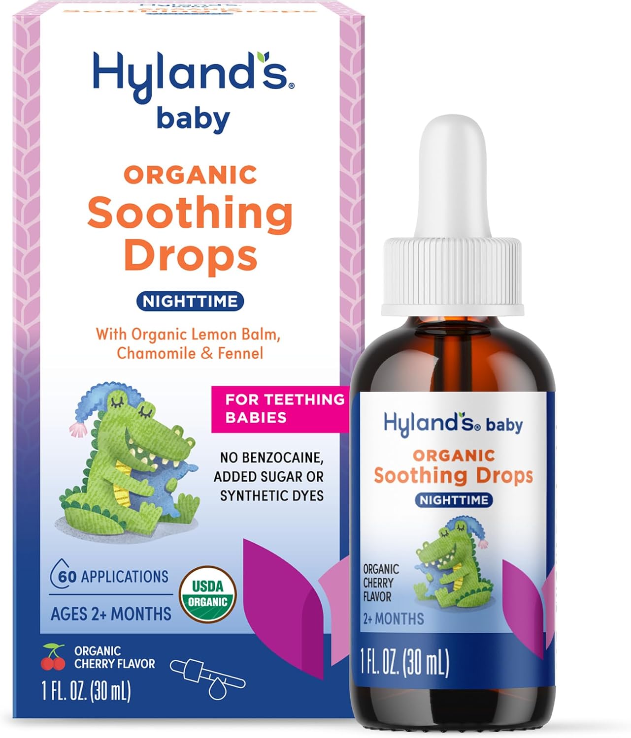 Detalle de Hyland's Baby BONSDL-1Z Oral Soothing Drops, Organic Cherry, 1 fl oz