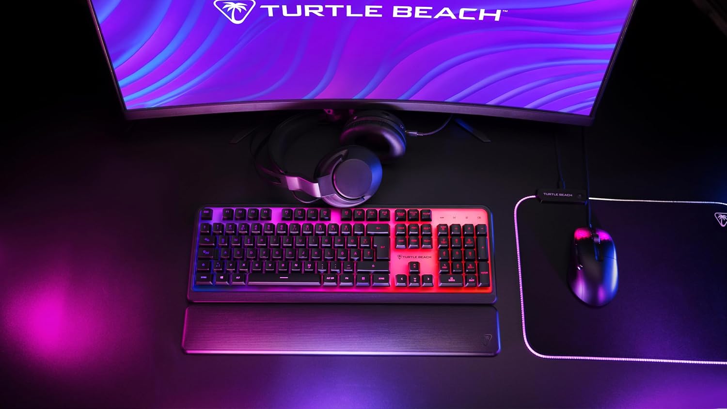 Detalle de Turtle Beach Magma: Membrane RGB Gaming Tastatur mit Advanced Anti-Ghosting und Easy-Shift