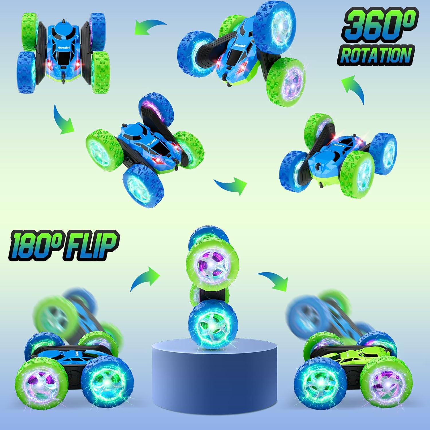 Thumbnail 4 de Hamdol 360° Spinning 4WD RC Car for Kids