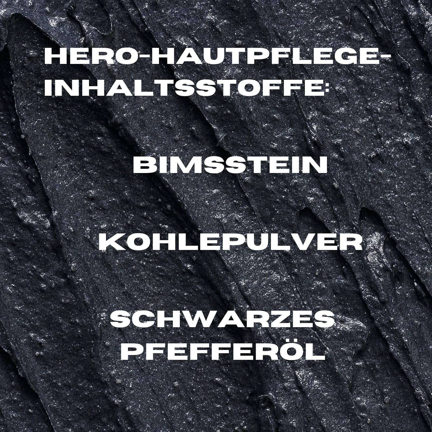 Detalle de ManCave Blackspice Körperpeeling Herren 500ml XXL – Tiefenreinigung mit Bimsstein & Aktivkohle
