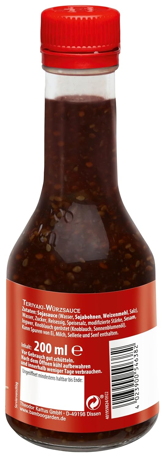 Detalle 2 de Bamboo Garden Teriyaki Sauce 200 ml 🍶