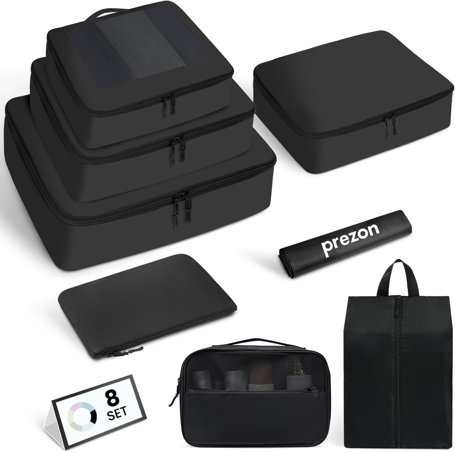 Detalle de Prezon Packing Cubes 8 Set for Suitcase