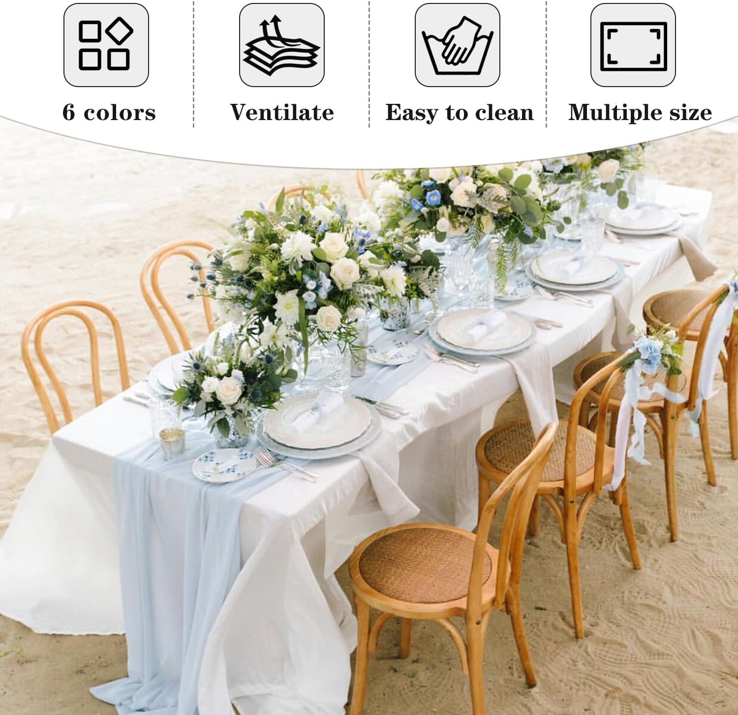 Thumbnail 5 de Fitable Tablecloths 70 x 120 Inches 🍽