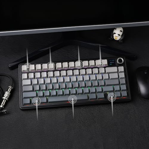 Thumbnail 6 de EPOMAKER X Aula F75 MAX (Reaper Switch) teclado mecánico inalámbrico 75% con pantalla TFT y perilla