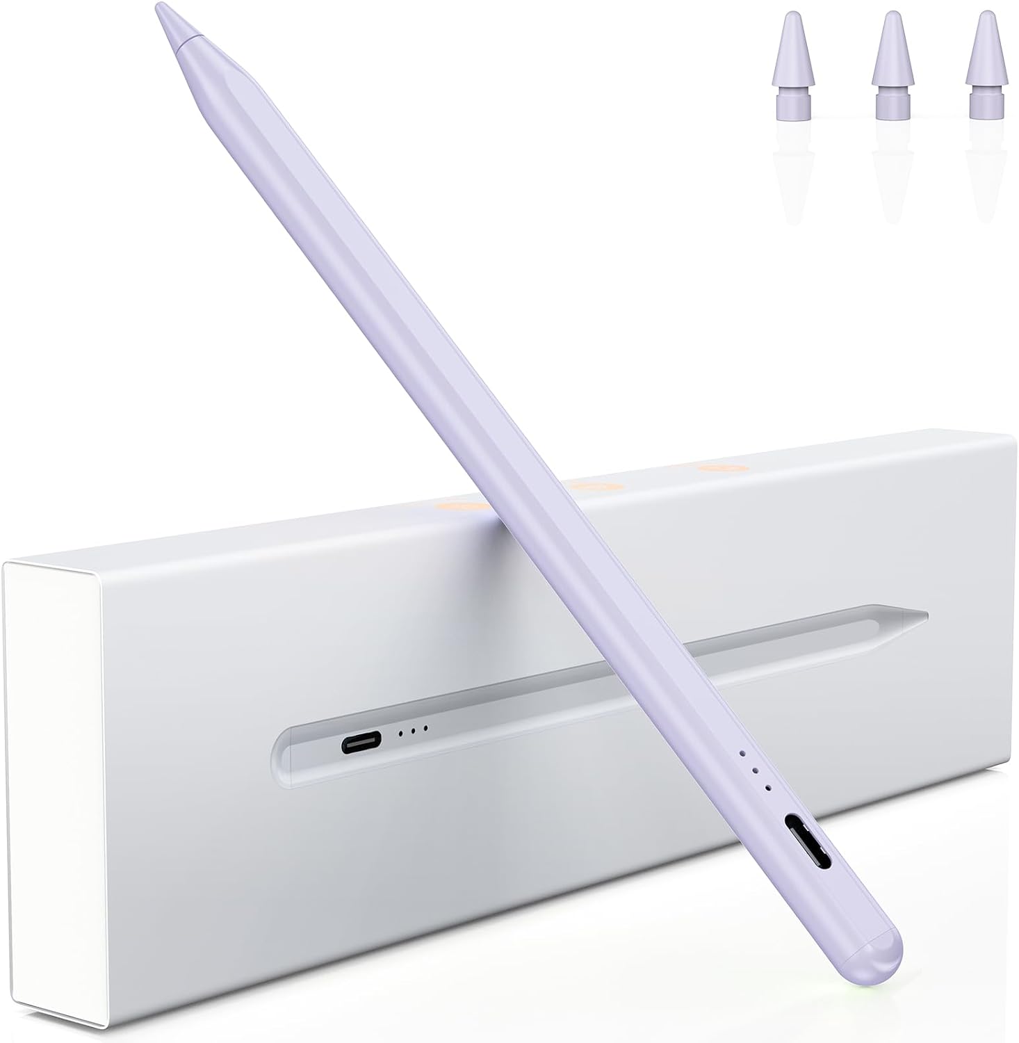 Detalle de Variglas Stift für iPad (2018–2025) Pencil 2. Generation – mit Schnellladung, Palm Rejection & Neigungssensitivität
