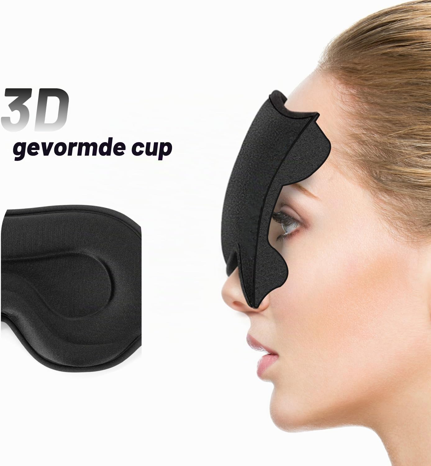 Thumbnail 3 de Albatross Health New England 3D-slaapmasker met verstelbare band en ademend traagschuim