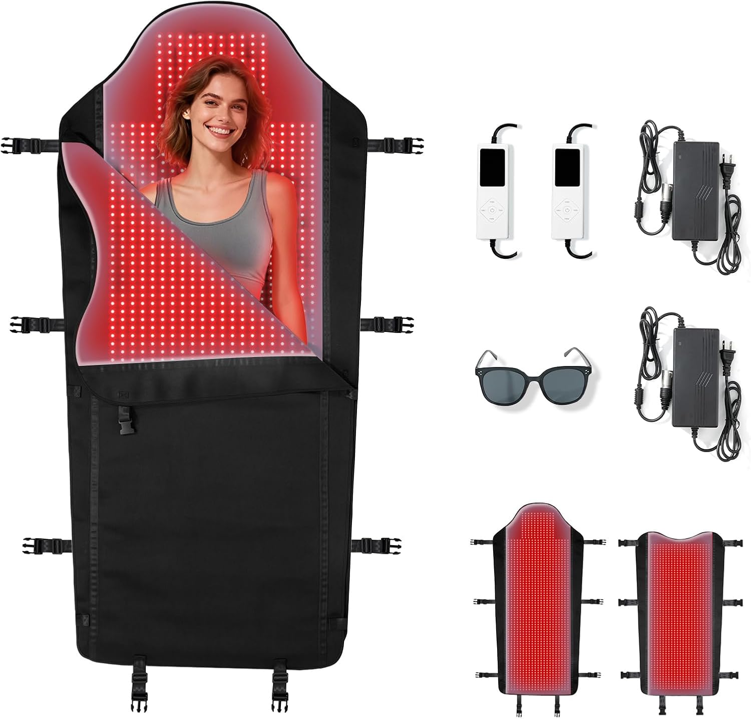 Imagen de Red Light Therapy Mat for Full Body with 2704 LEDs (660nm/850nm) – 73x36 inches en OfertitasTOP