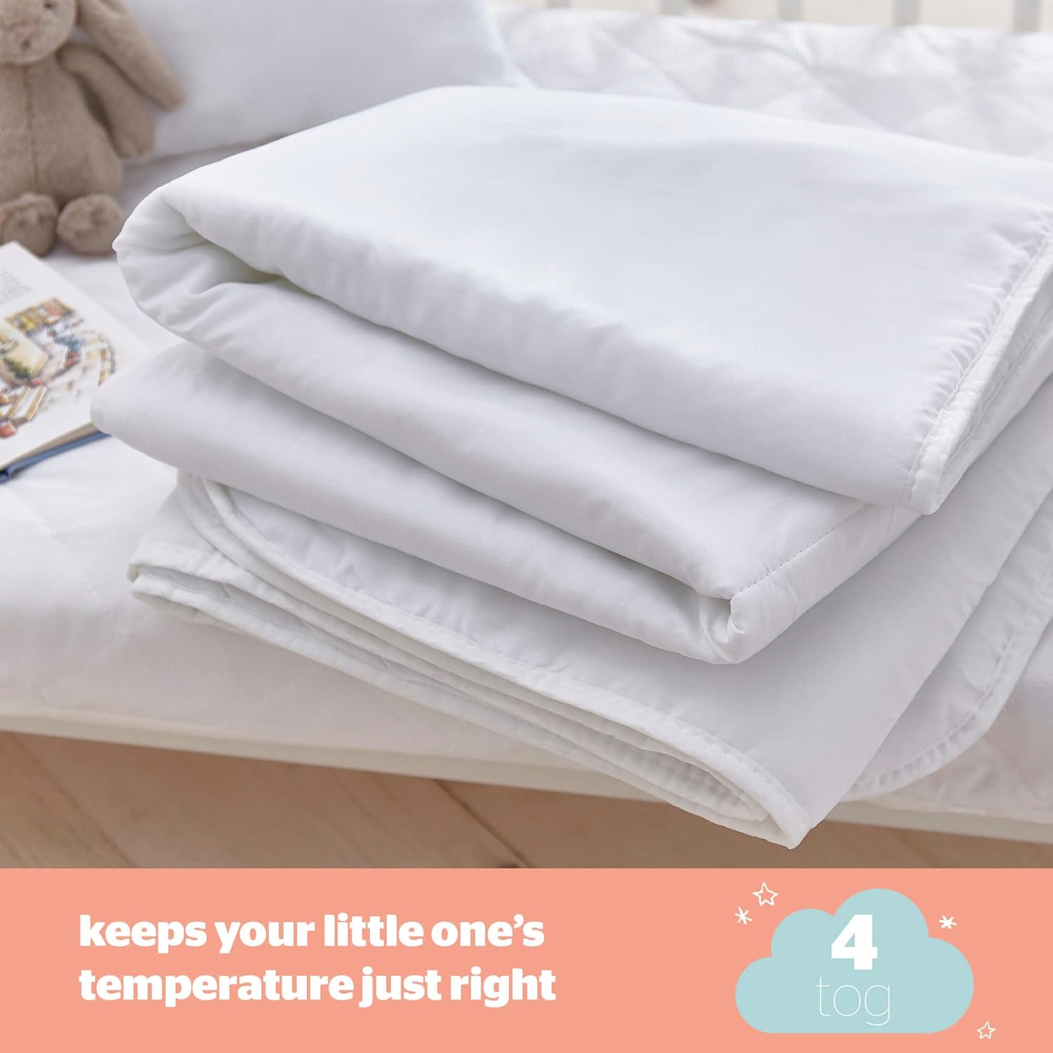 Thumbnail 2 de Silentnight Safe Nights Cot Bed Duvet 4 Tog 150x120cm