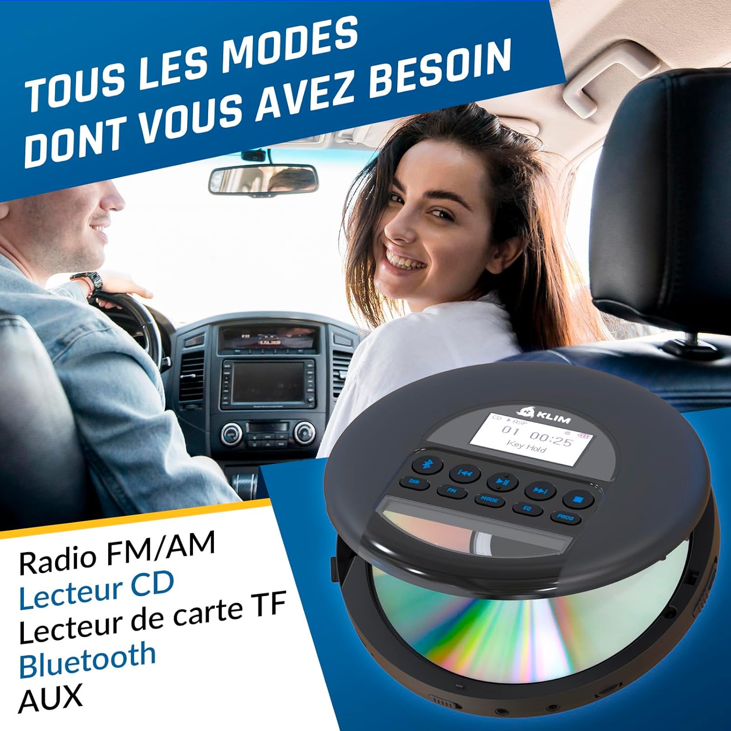 Thumbnail 2 de KLIM Nomad Lecteur CD Portable