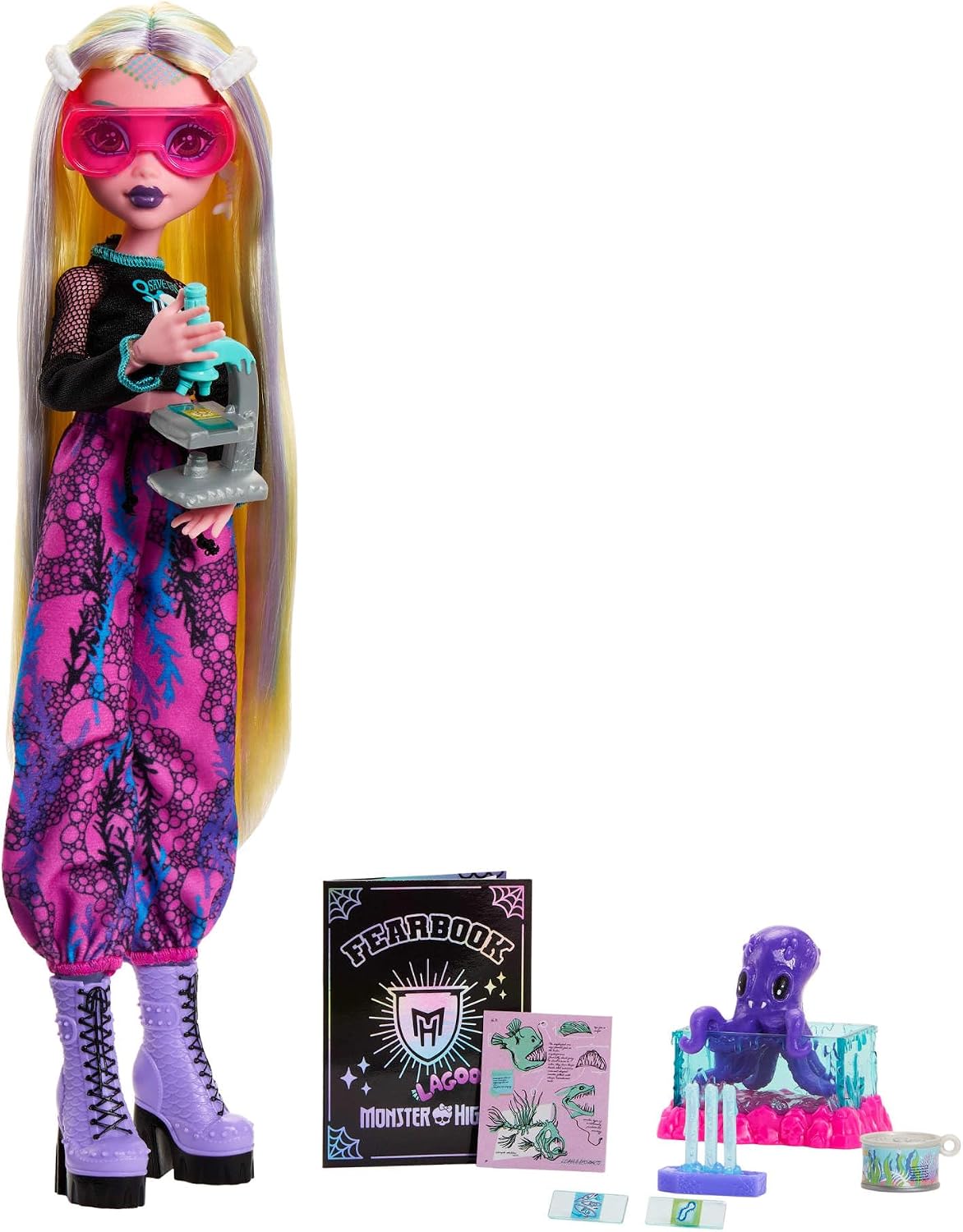 Detalle de Monster High JML45 Lagoona Blue – lalka z akcesoriami do biologii morskiej