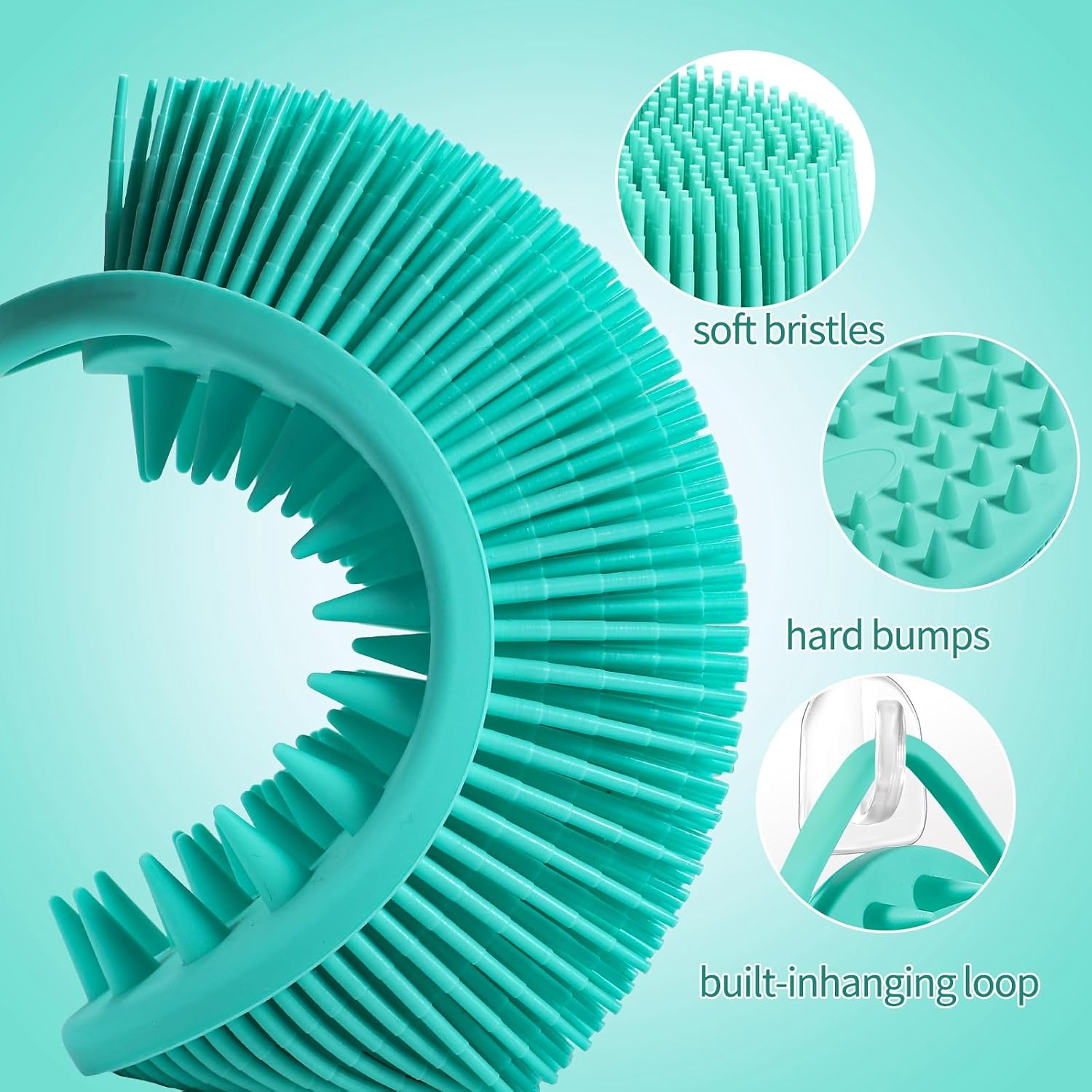 Detalle 2 de Thboxes Silicone Body Scrubber 13.5x8cm