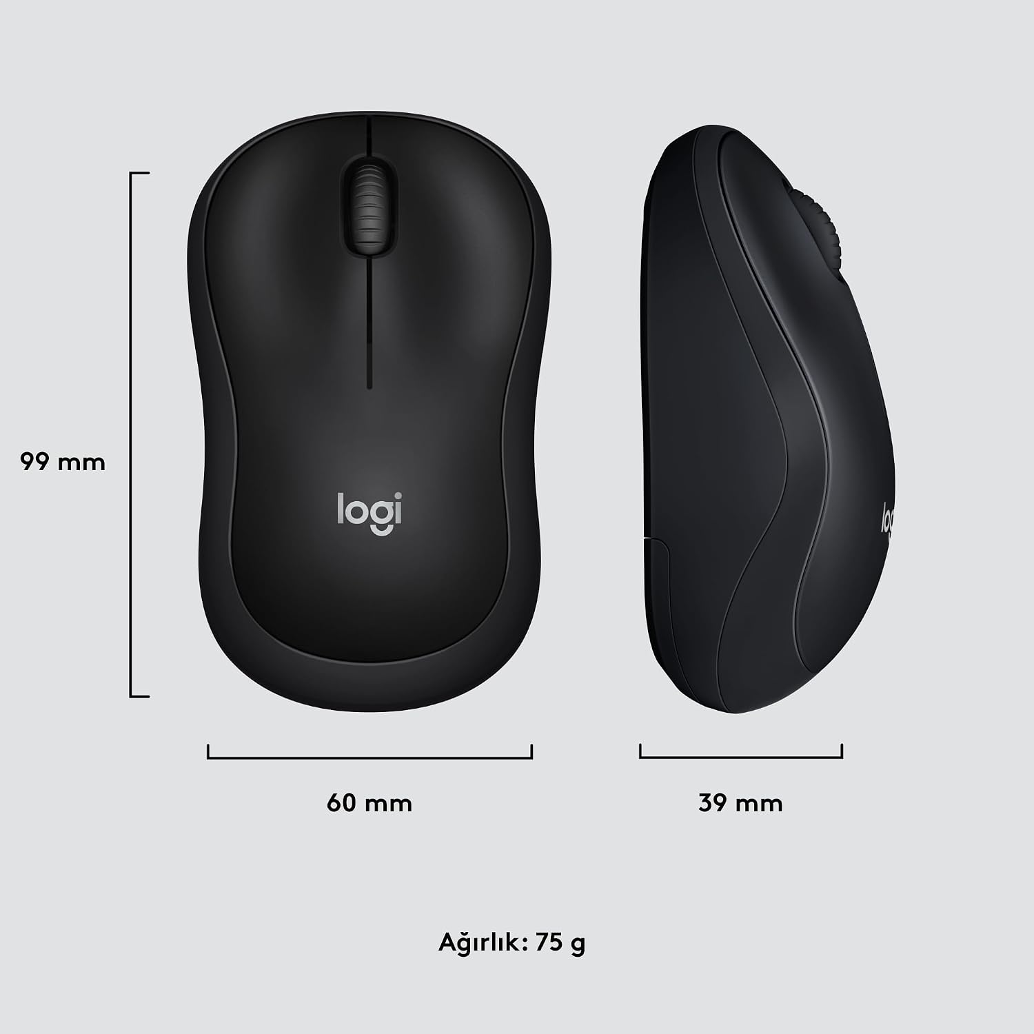 Detalle de Logitech M220 Silent Kabellose Maus – leise, zuverlässig und kompakt