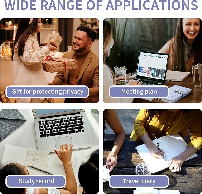 Thumbnail 5 de CAGIE A5 Marble Diary with Lock 192 Pages 📒