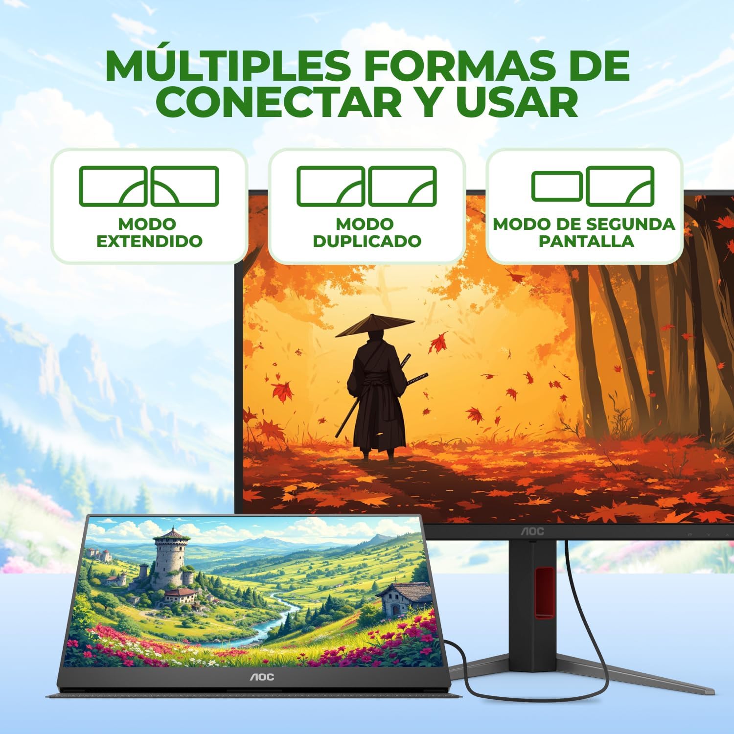 Thumbnail 4 de AOC 16T20 Portable Monitor 15.6"