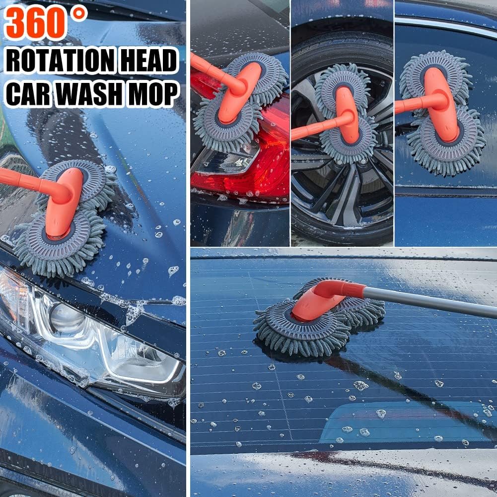 Detalle 2 de JSCARLIFE Car Wash Brush Mop 360°