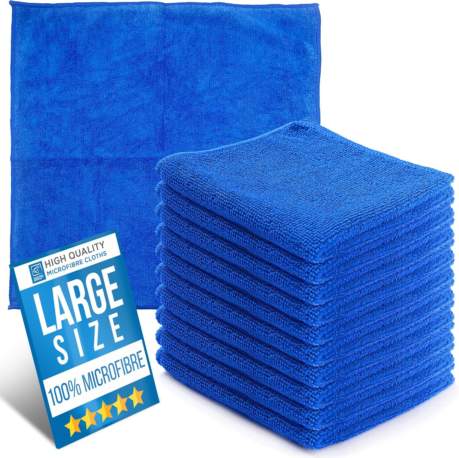 Microfibre Cleaning Cloth 40x40cm 10-pack