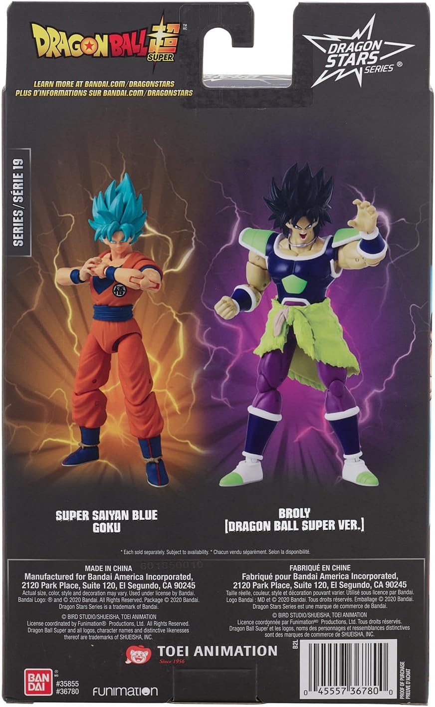 Detalle 2 de BANDAI Dragon Ball Super – Figurine articulée Dragon Stars 17 cm Blue Goku (Super Saiyan Blue)