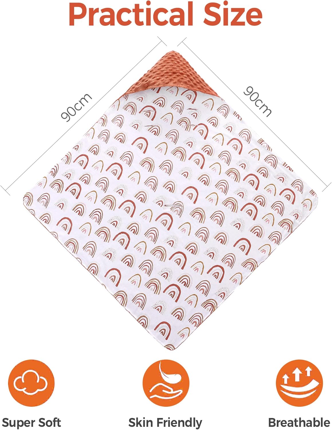 Thumbnail 4 de Miracle Baby Einschlagdecke 90x90 cm – Baumwolle, universell, für Babyschale und Kinderwagen