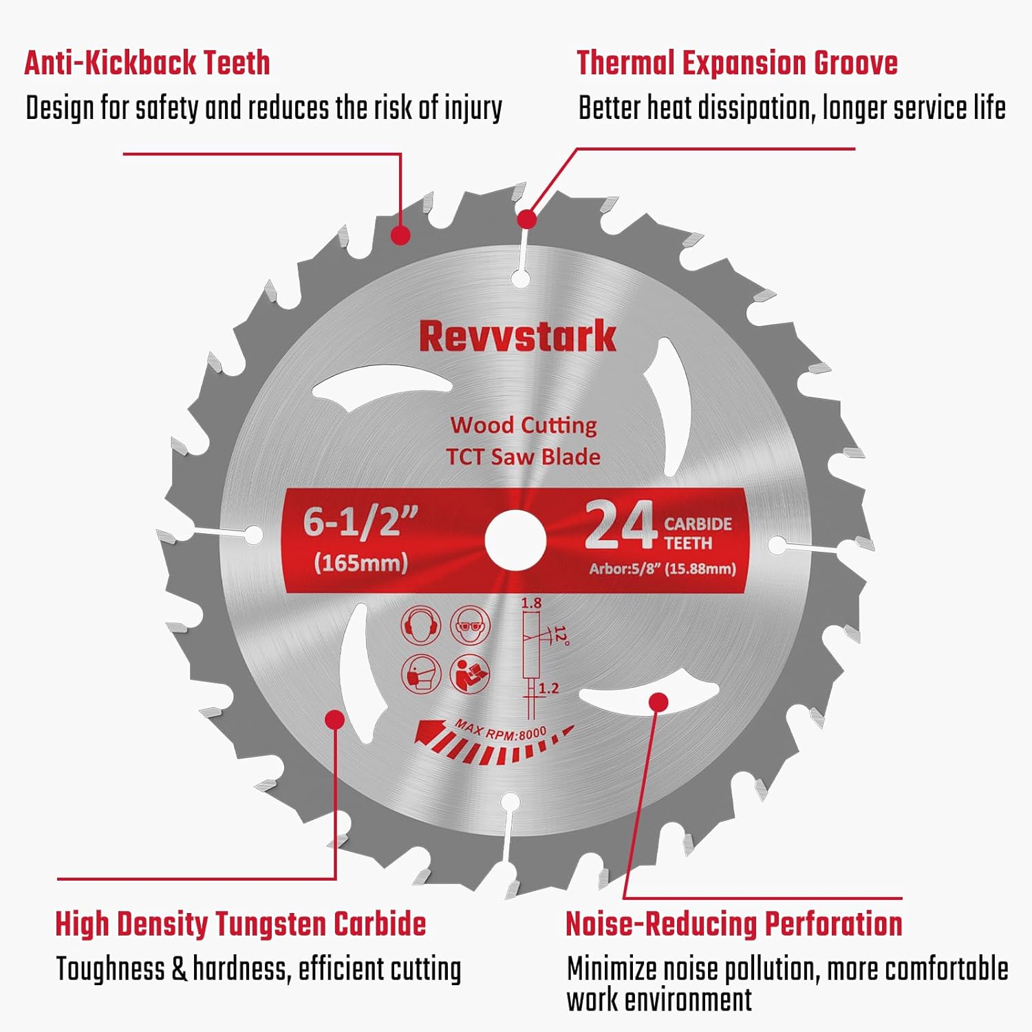 Detalle 2 de Revvstark Circular Saw Blade 6-1/2-Inch