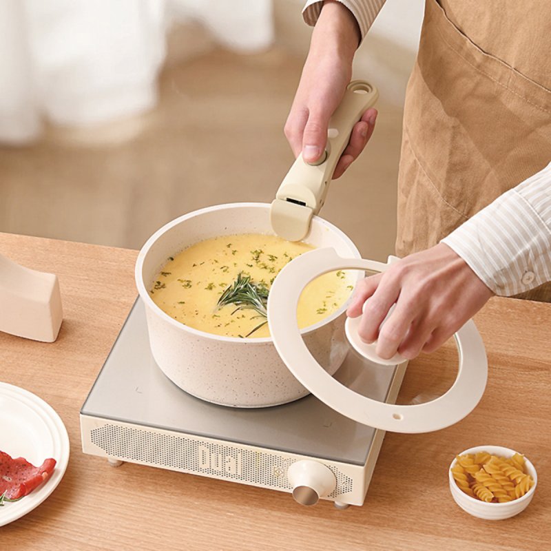 Thumbnail 2 de Juego de sartenes y ollas Klack antiadherente granito con mango desmontable y apilable