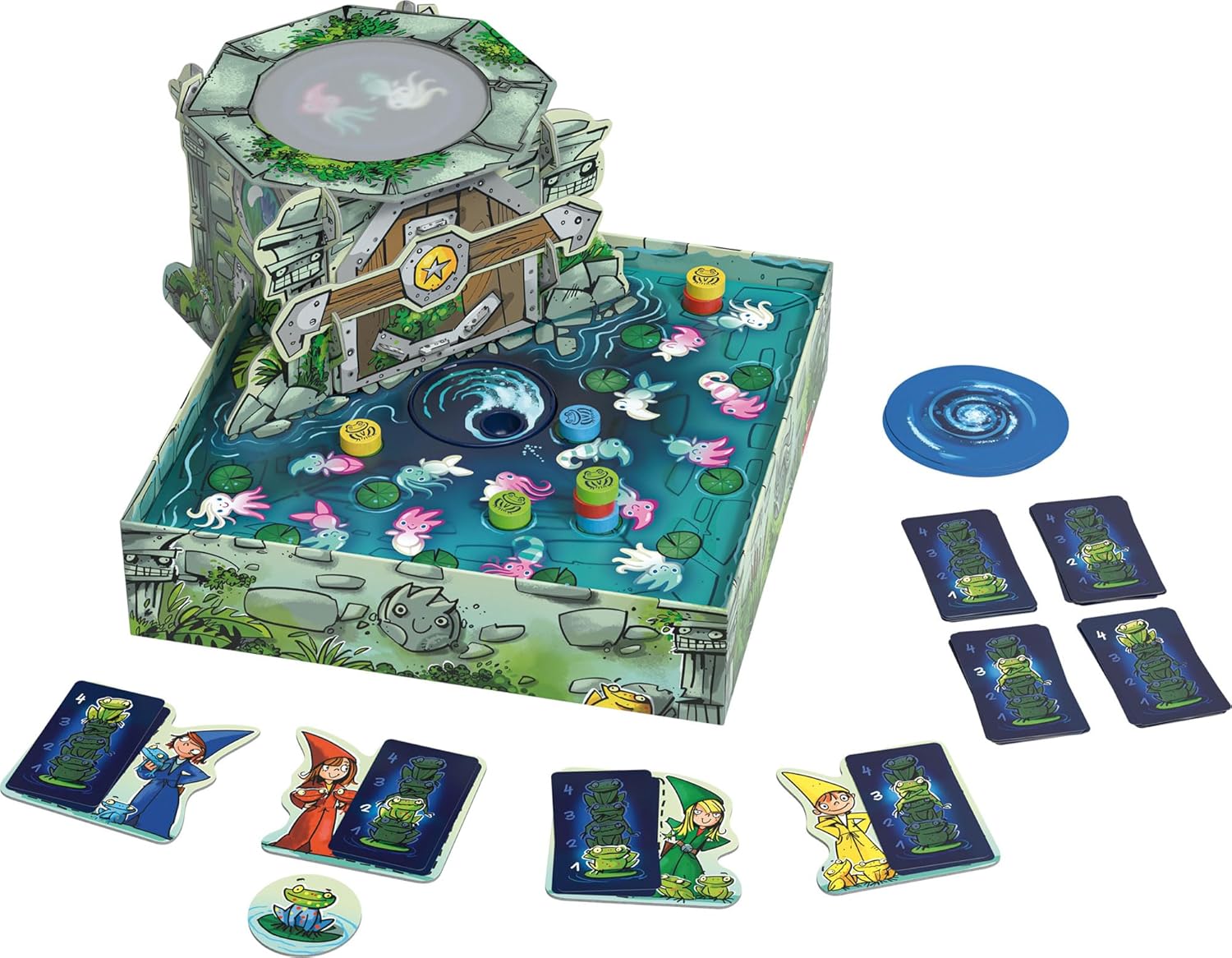 Detalle de Schmidt Spiele 40815 „Der geheimnisvolle Brunnen“ (Drei Magier) – Kinderspiel ab 5 Jahren