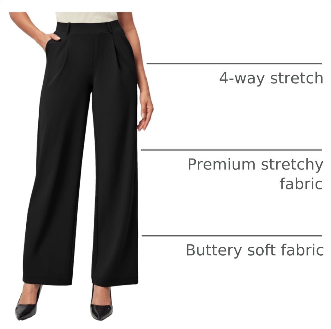 Detalle 2 de IUGA Wide Leg Dress Pants for Women