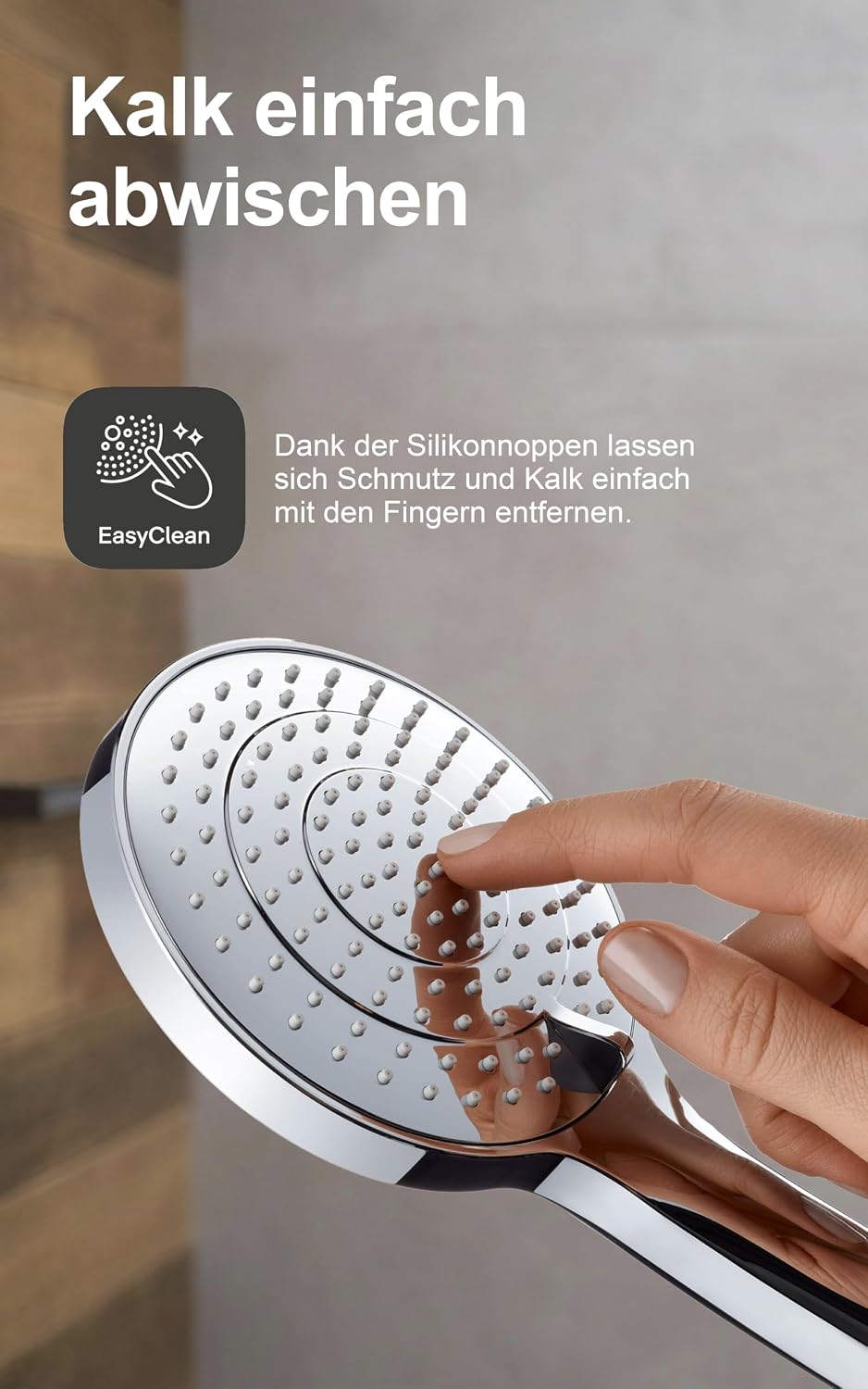 Thumbnail 5 de Duravit Universal Duschkopf – Duschbrause mit 3 Strahlarten (Rain, Intense Rain, Soft Rain) Ø 110 mm, MinusFlow, EasyClean, UV0650017010