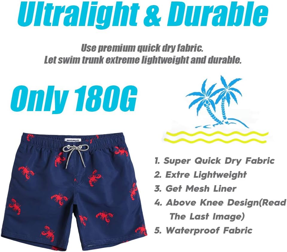 Thumbnail 4 de MaaMgic Men's Quick Dry Swim Shorts