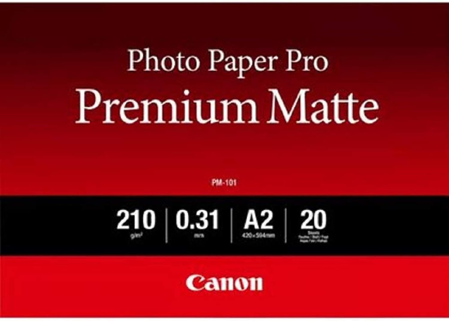 Detalle 1 de Canon PM-101 Papier Photo Premium Mat A4 (20 feuilles)