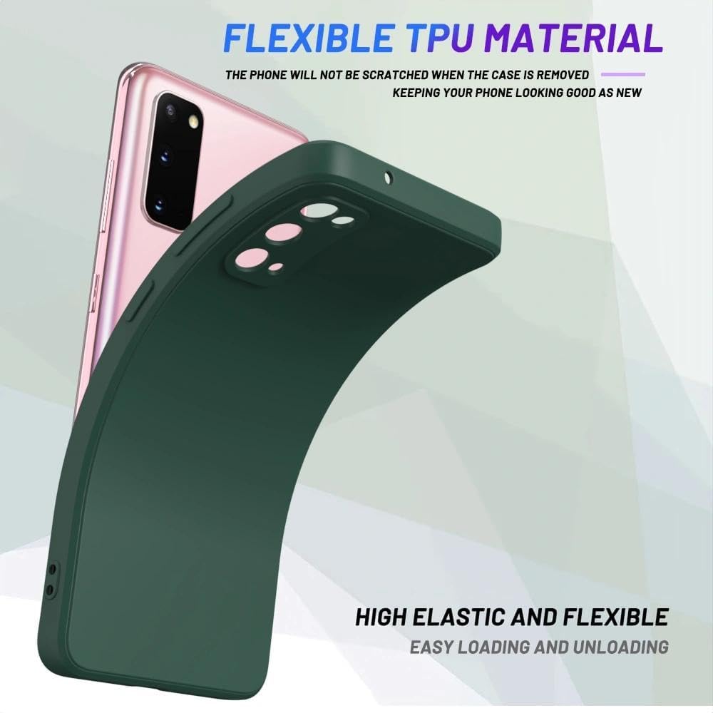 Thumbnail 3 de ULXITEYU Soft TPU Slim Case for Samsung Galaxy S20 – Dark Green