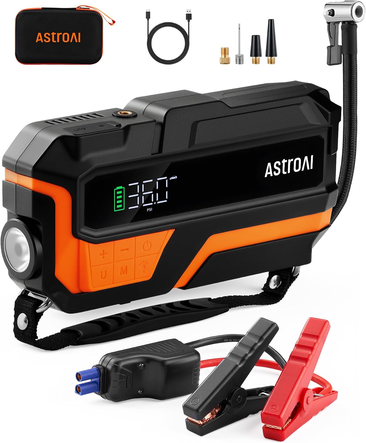 Detalle de AstroAI M10 Starthilfe 150 PSI