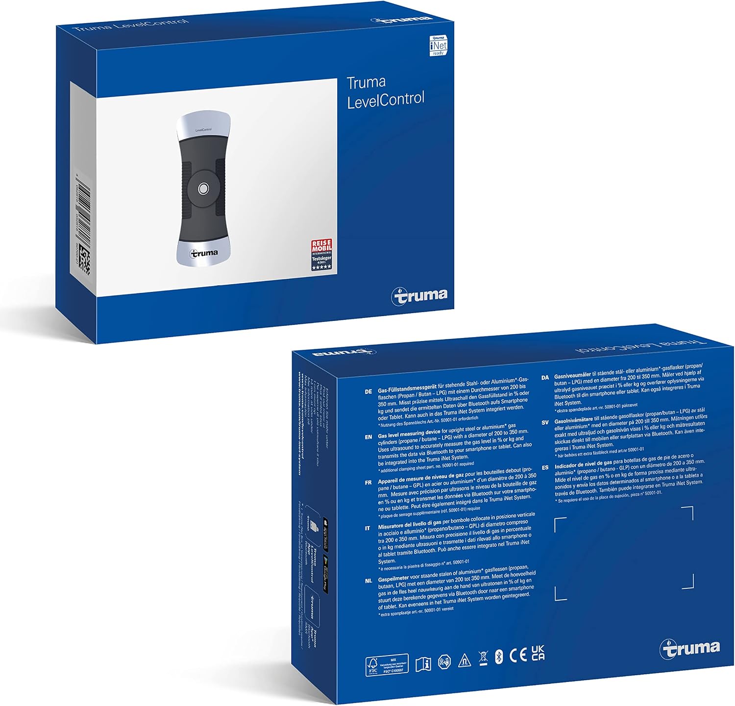 Detalle de Truma 320/393 LevelControl – Gasinhaltsmessgerät, batteriebetrieben, Schwarz