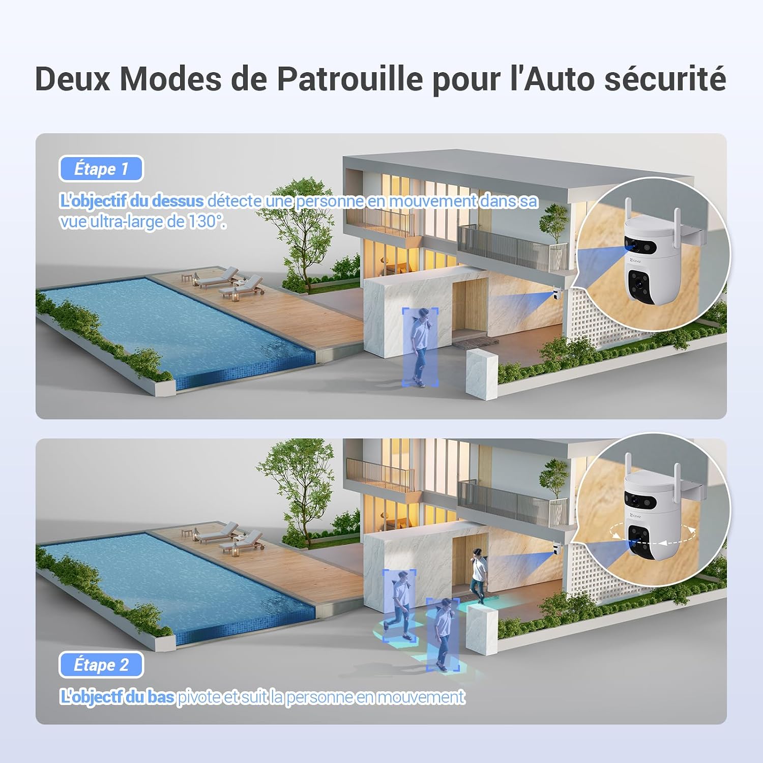 Thumbnail 3 de EZVIZ C9c Caméra Extérieure Double Objectif 360°