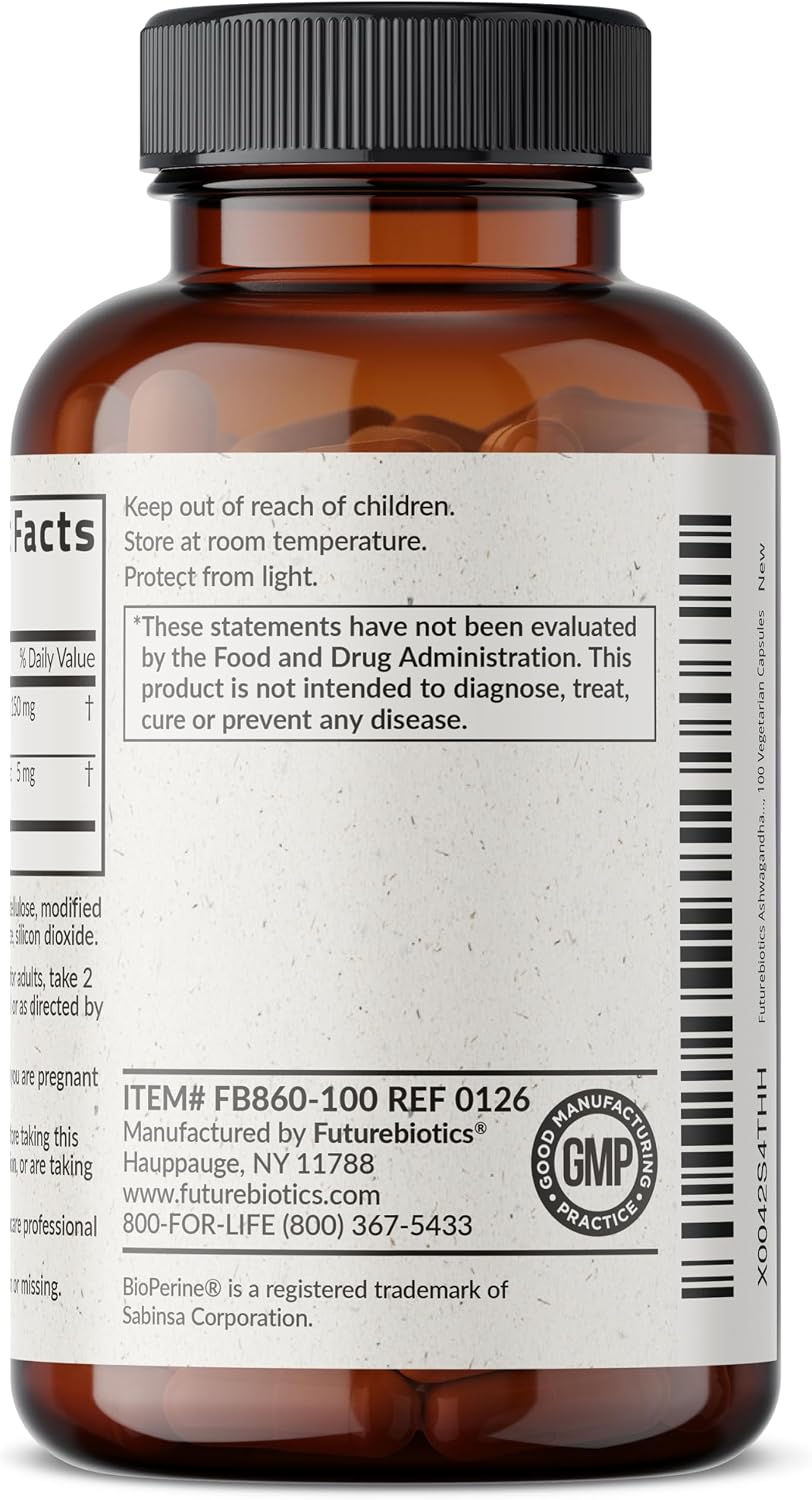 Thumbnail 6 de Futurebiotics FB860-100 Extra Strength Ashwagandha, 100 Capsules with BioPerine