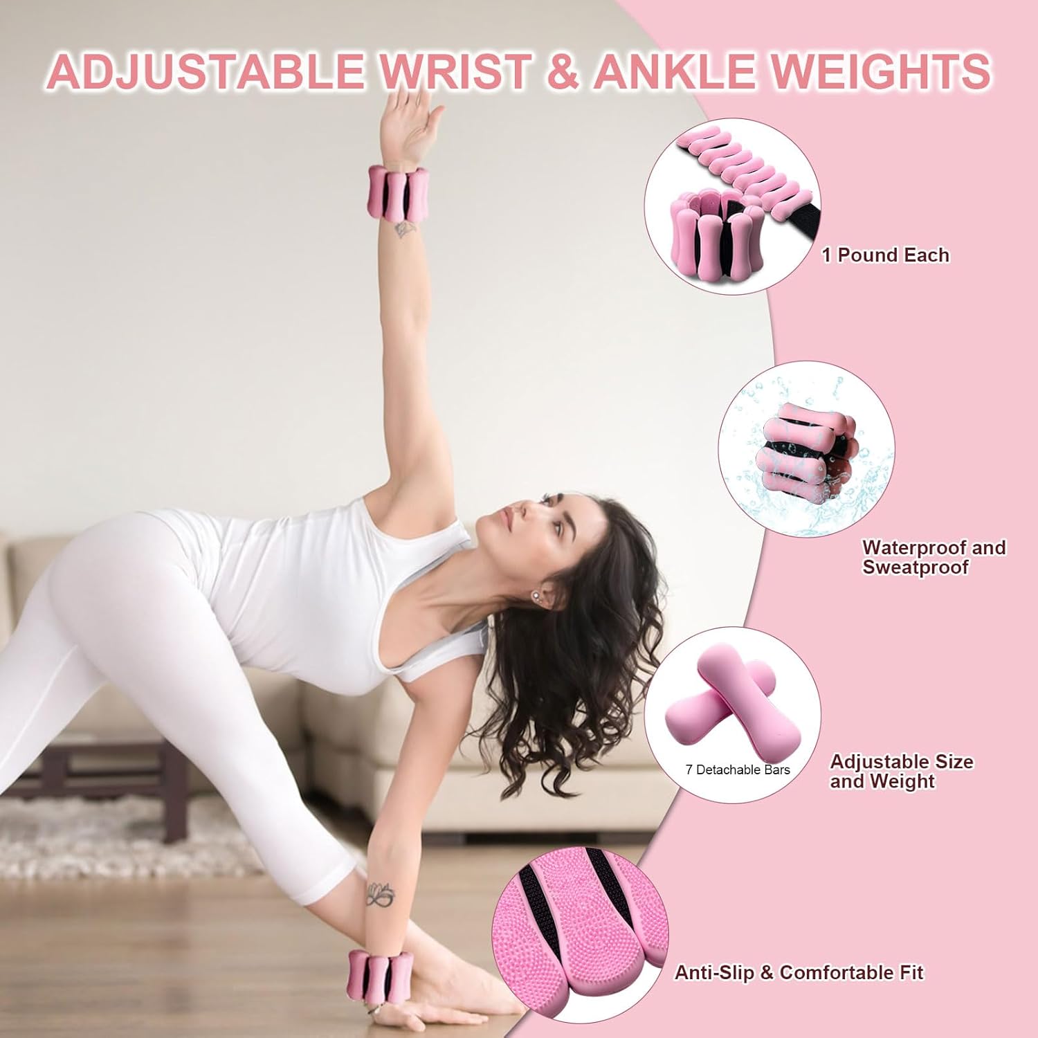 Thumbnail 4 de KANGFITER Pilates Equipment Kit with Resistance Bands