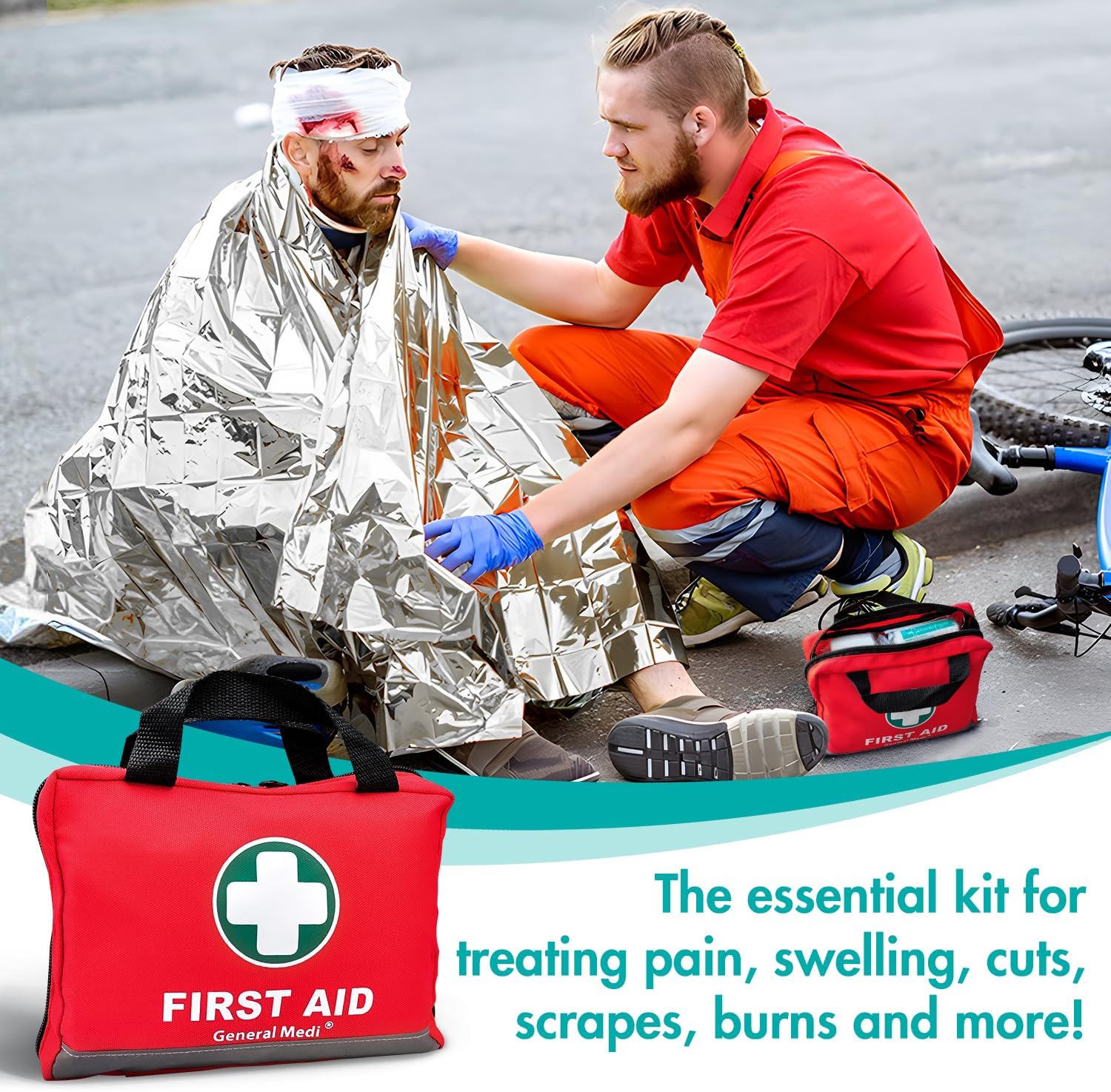 Thumbnail 5 de General Medi Erste Hilfe Set 309-teilig đźš‘