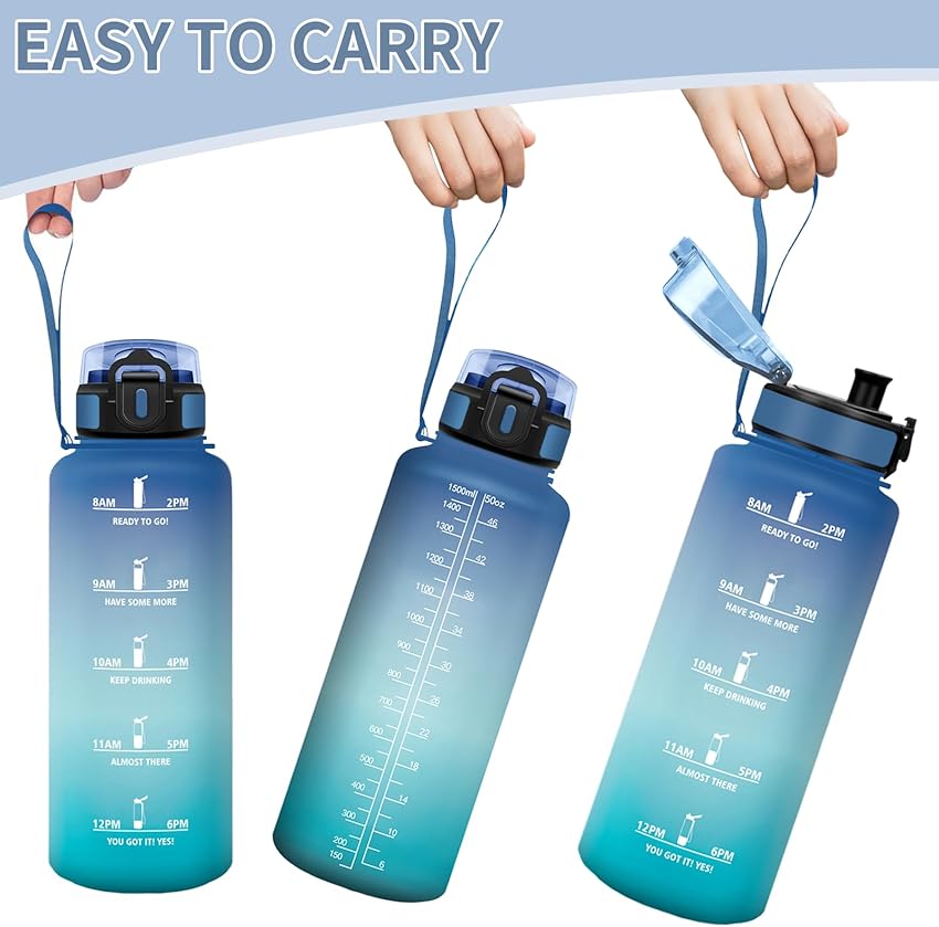Detalle 2 de HoneyHolly Botella agua 1,5 L motivacional 🚰