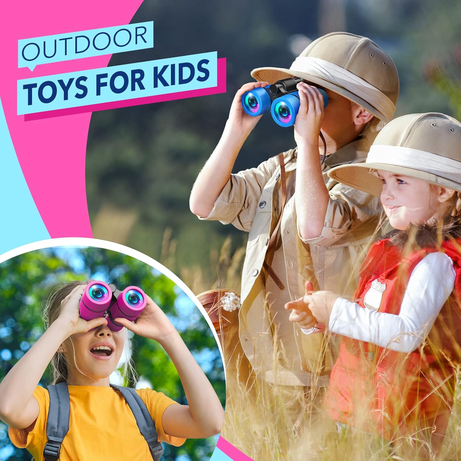Thumbnail 2 de HappyKidsClub Binoculars 4x for Ages 3-9